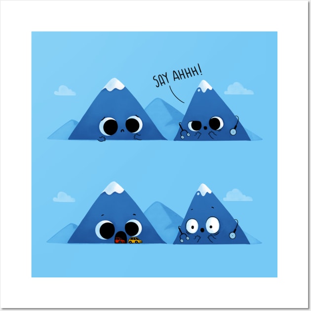 Mountain Mouth Wall Art by Naolito